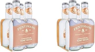Fentimans Connoisseurs Tonic Water, 200ml x 4 Bottles (Pack of 2)