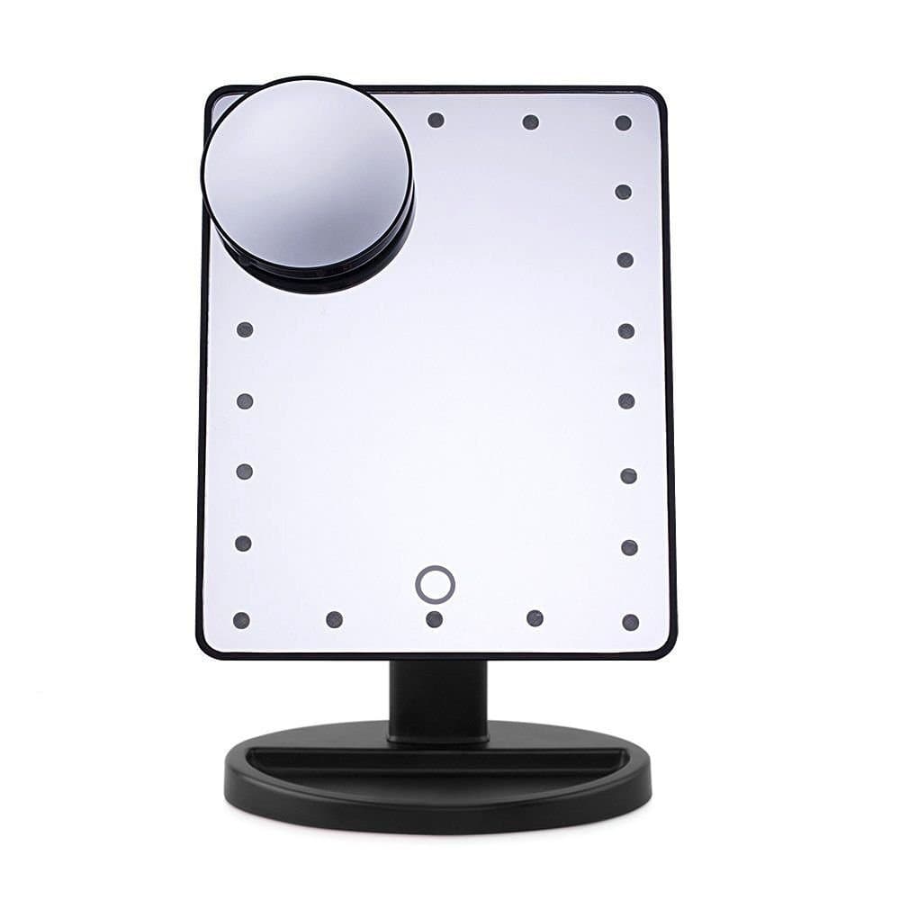 LED Makeup Mirror Illuminated Cosmetic Mirror with 22 Bulbs light Super Bright + Extraction 10 x Magnifying Mirror Large LED Mirror for Table Top, Bathroom, Bedroom, Shaving, Dressing, Great Festival Gift for Mom Girlfriend Wife Daughter