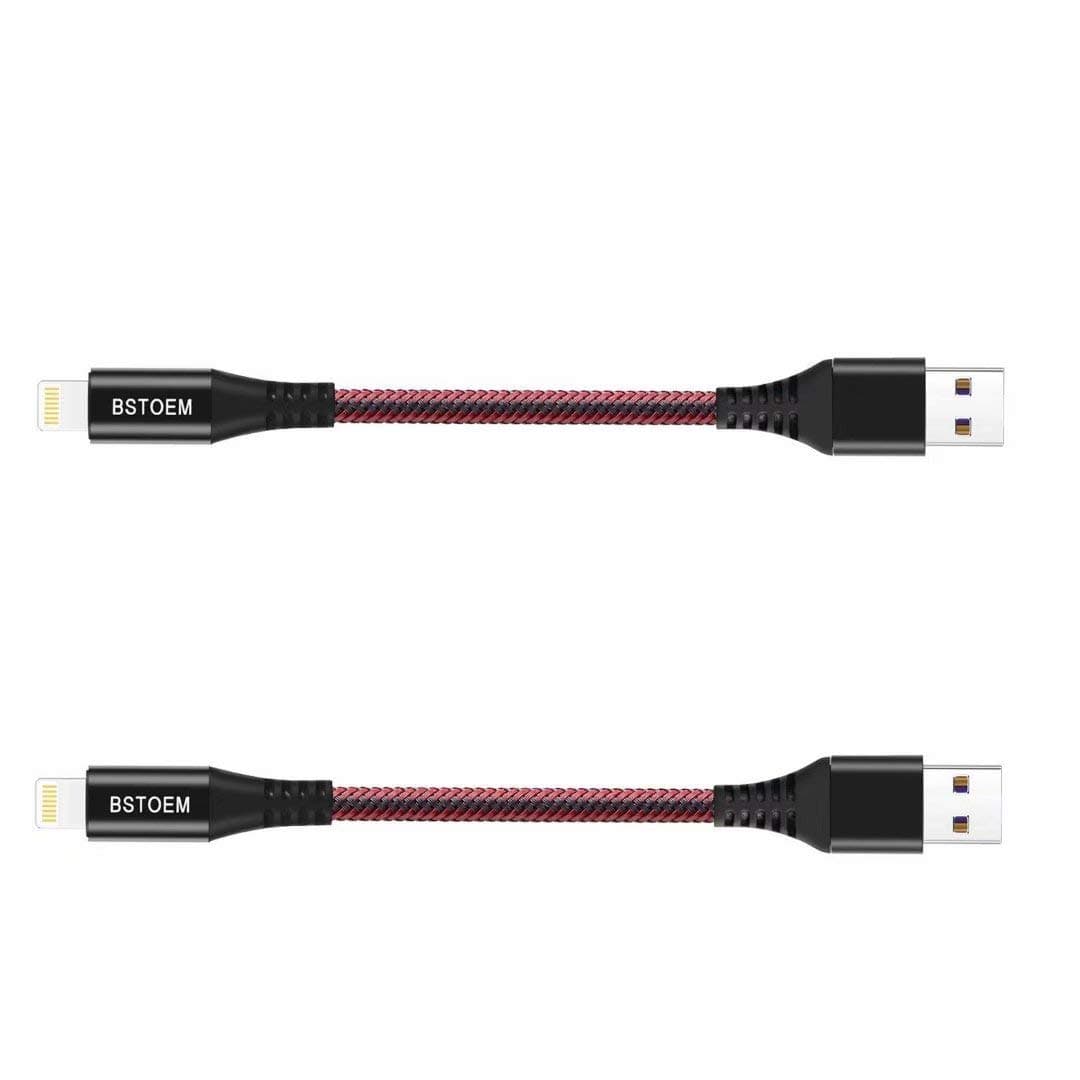 Short Lightning Cable 2Pack 7Inch USB Charging Cord for Apple,for iPhone Charger 14/13/12 Pro/11/Xs Max/Xr/X/8/7/6/6s Plus/SE/5c/5s/5,for iPad Air/Mini 1/2/3/4/5