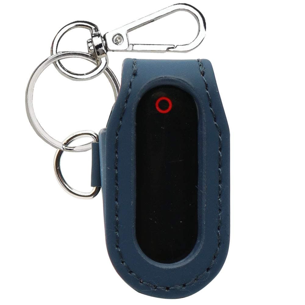 Smarther Go-Tcha case, Go-Tcha Keychain, Leather case for Gotcha, Portable Design with Keychain Carabiner, Navybue