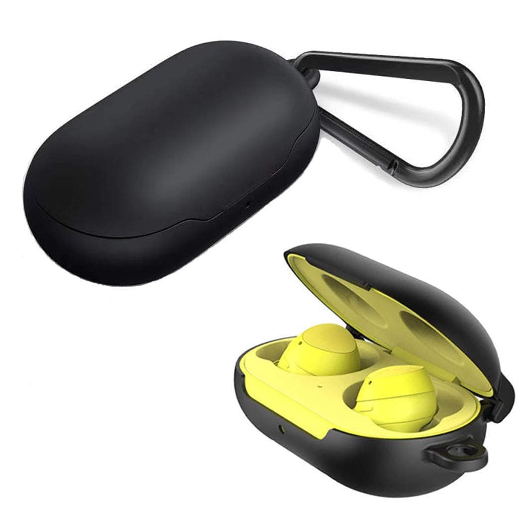 Plastic Case for Galaxy Buds Galaxy Buds+ Plus, Full Body Protection Scratch/Shock Resistant Case for Samsung Galaxy Buds 2019 Buds+ Plus 2020 (Black)