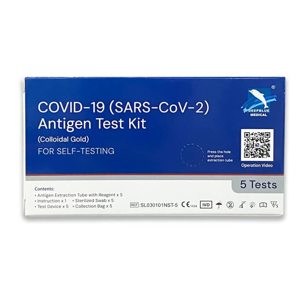 Palmzen 5 Pack Covid-19 Lateral Flow Test Kit, Rapid Covid Tests, Fast Results SARS-CoV-2 Antigen Test Kit, Home Test