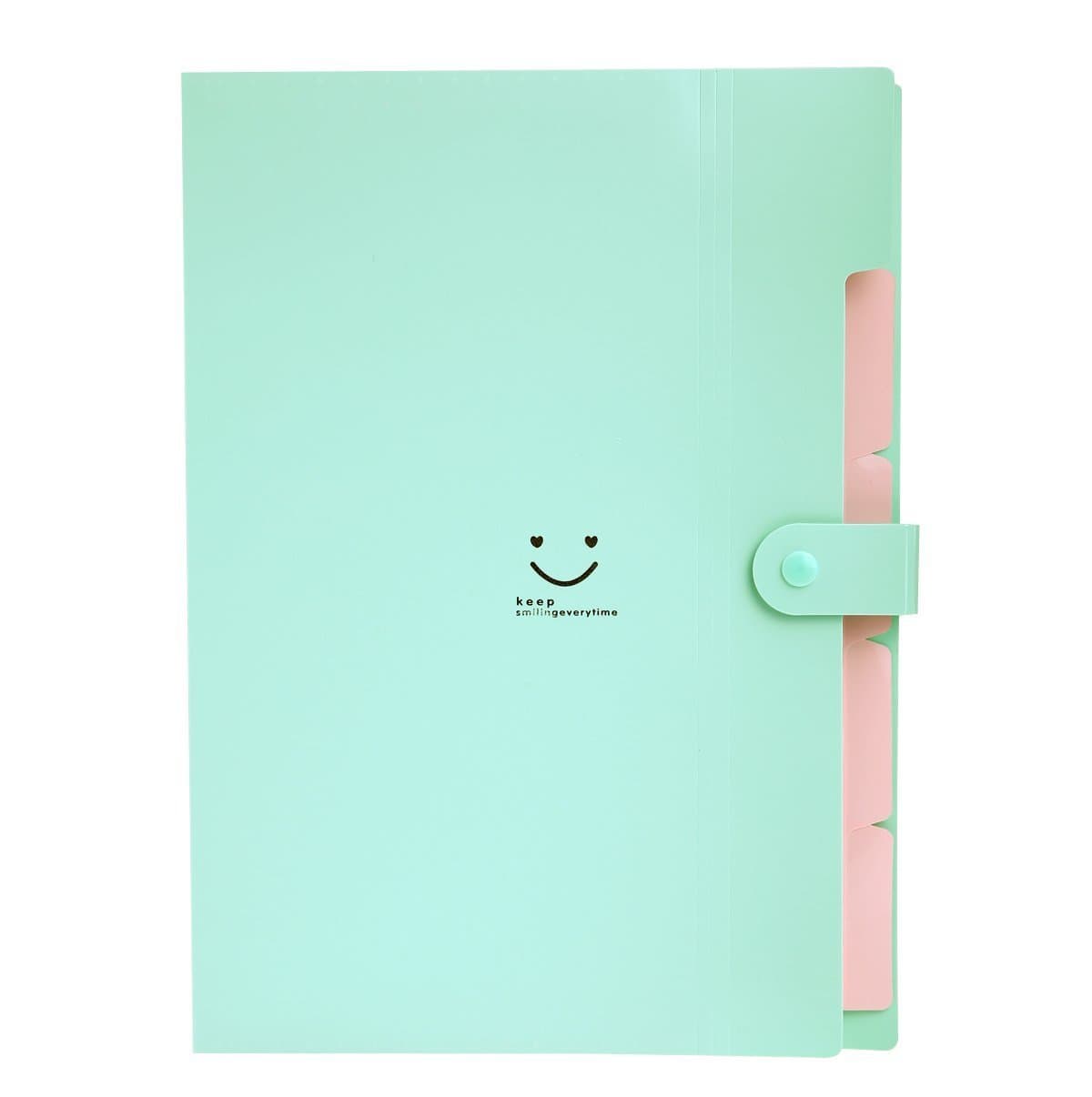 Plastic Folders Clipboard Accordion Document File Folder Expanding Letter Organizer (green)