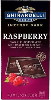 Intense Dark Chocolate Bar, Raspberry, 3.5 Oz Bar