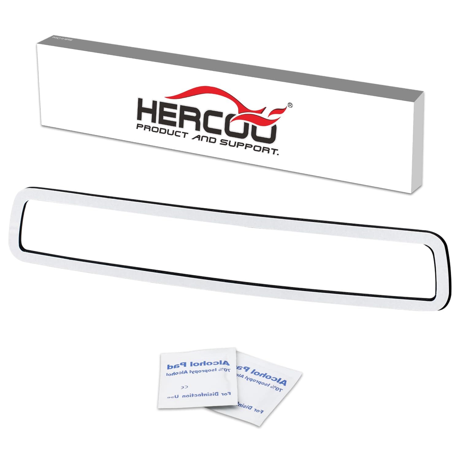 HERCOO 3rd Third Brake Light Gasket Seal Compatible with Dodge Ram 1500 2009 to 2018, Dodge Ram 2500 3500 2010 to 2018 Hight Mount Stop Lamp Assembly, Single Sided Adhesive