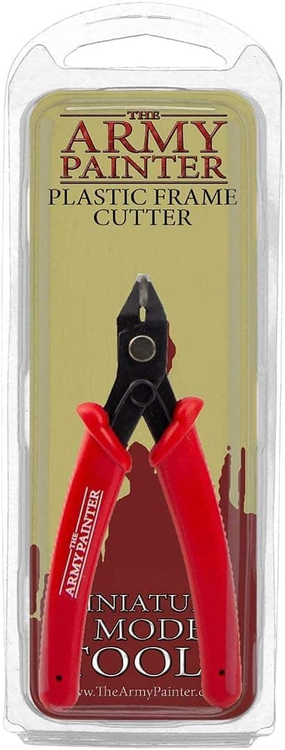 Hobby Tools Plastic Frame Cutter, Stainless Steel Model Flush Cutter, Side Snips, for Plastic Miniatures with Safety Grip Handle, for Miniature Fantasy Tabletop Wargaming