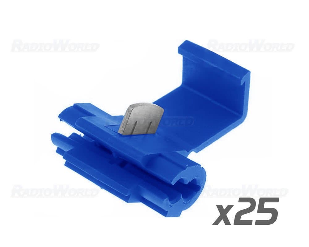 25x Blue Scotch Lock Wire Connectors Quick Splice Terminals Crimp Electrical