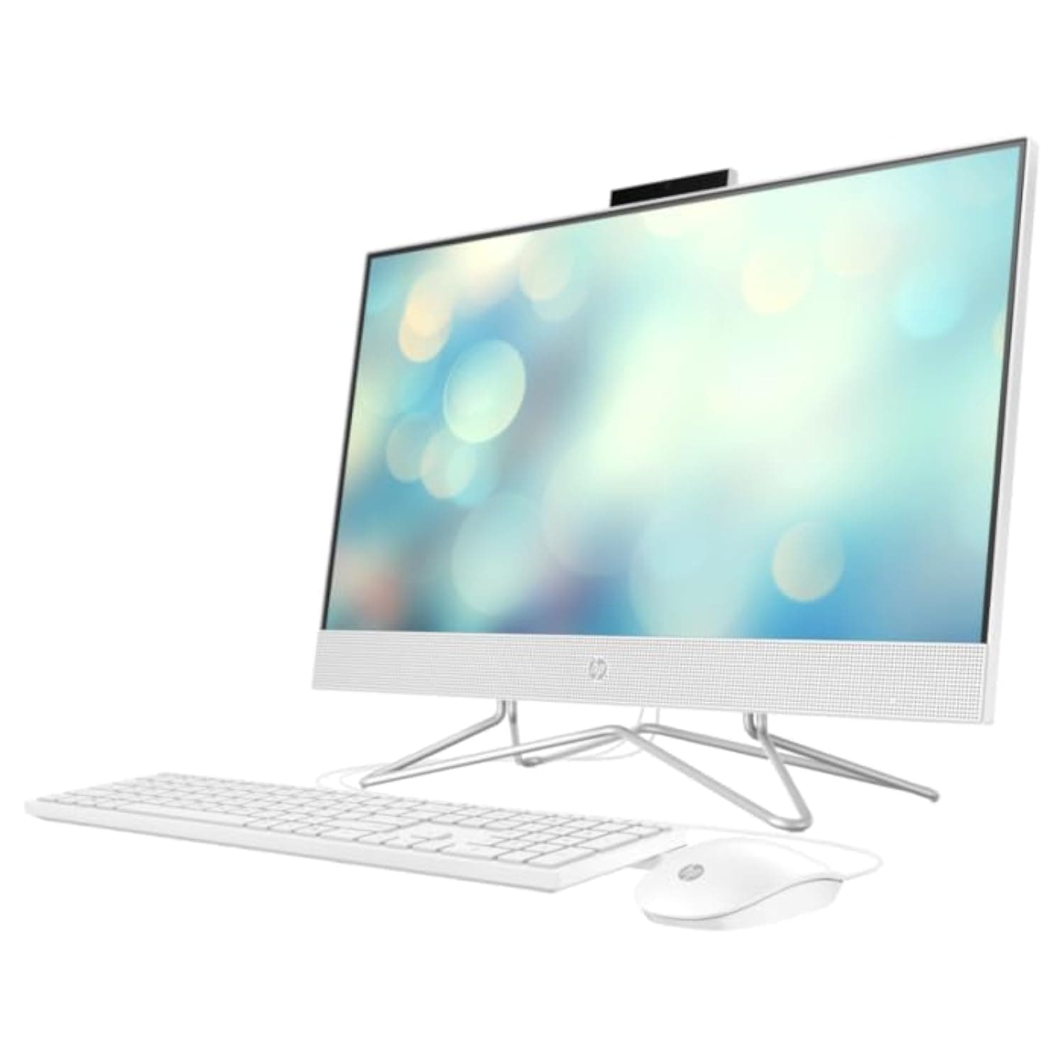 HP All-In-One Computer Touch Intel® Core™ i5-1135G7 Processor, 8GB DDR4 Ram, 512GB SSD Drive, 23.8'' Full HD (1920x1080) Touch Screen, HP USB Wired Mouse & Keyboard, Window 11Pro, White Color