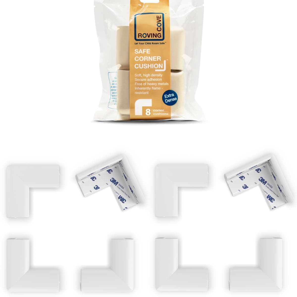 Roving Cove SlimFit Corner Guards - 8 Small Corners