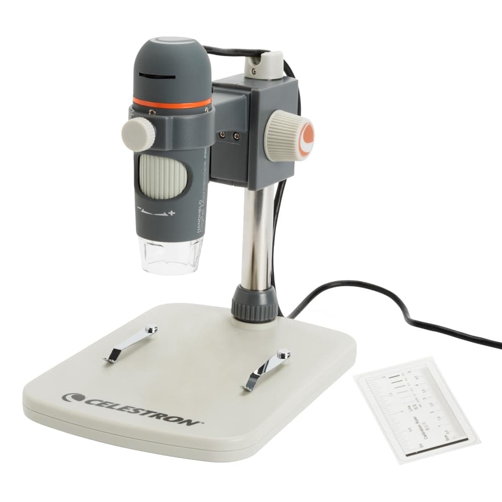 Labs 5MP Handheld Digital Microscope – Adjustable Focus – 20x–200x Magnification – Compatible with Windows, Mac – Great for Educators, Hobbyists, & Professional – Captures Images & Movies