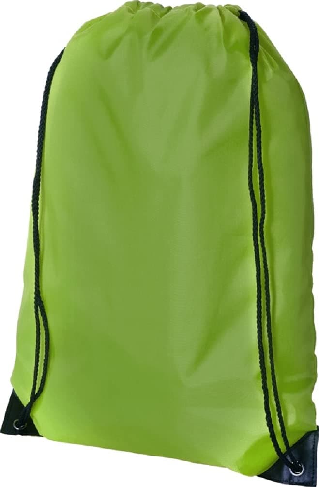 Premium Gymsac Drawstring Gym bag Rucksack - 15 Colours (LIME GREEN)
