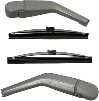 For Mercedes W126 W201 190e 190d Europan Headlight Wiper Set 4 Piece Gray 1.8 2.0 2.3