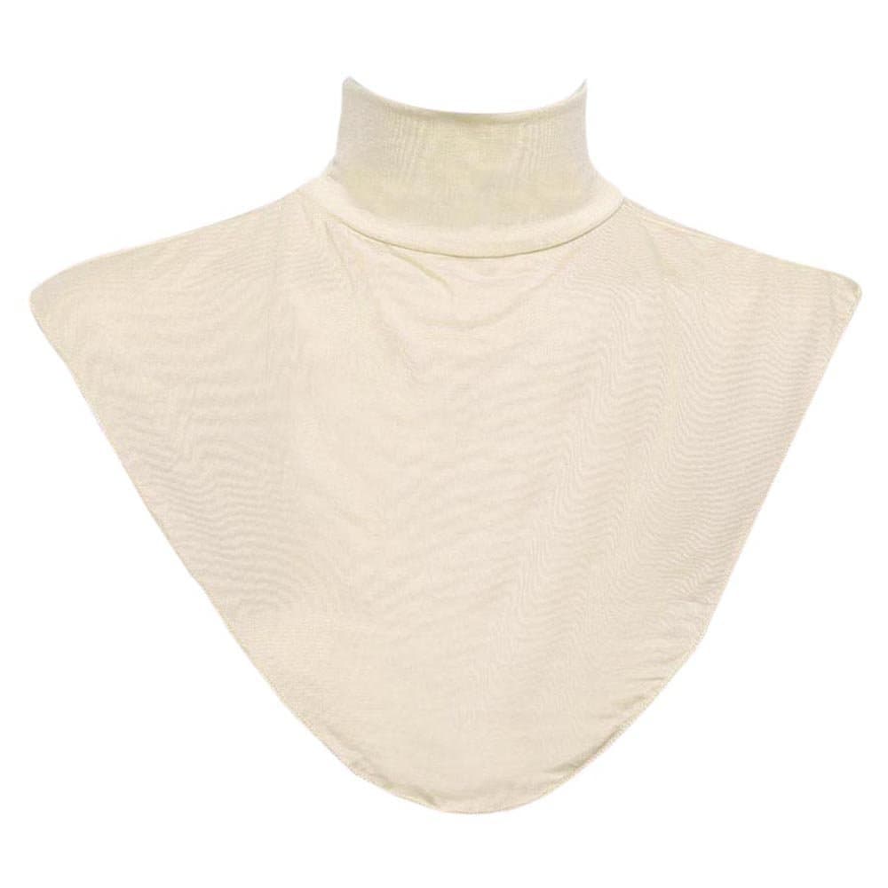 Moslem Women's Modal False Collar Hijab Islamic Neck Cover Loop Scarf - Beige