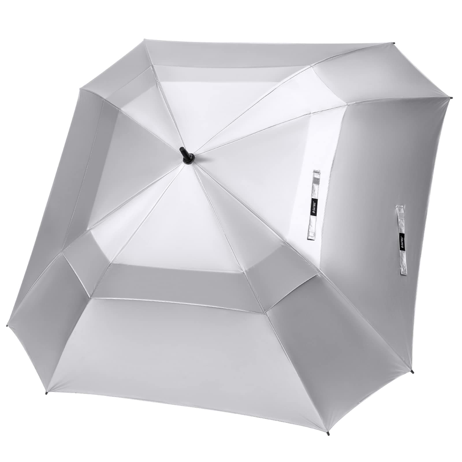 Extra Large Golf Umbrella 62/68 inch Square Vented Windproof Auto Open Double Canopy Oversized Stick Umbrella