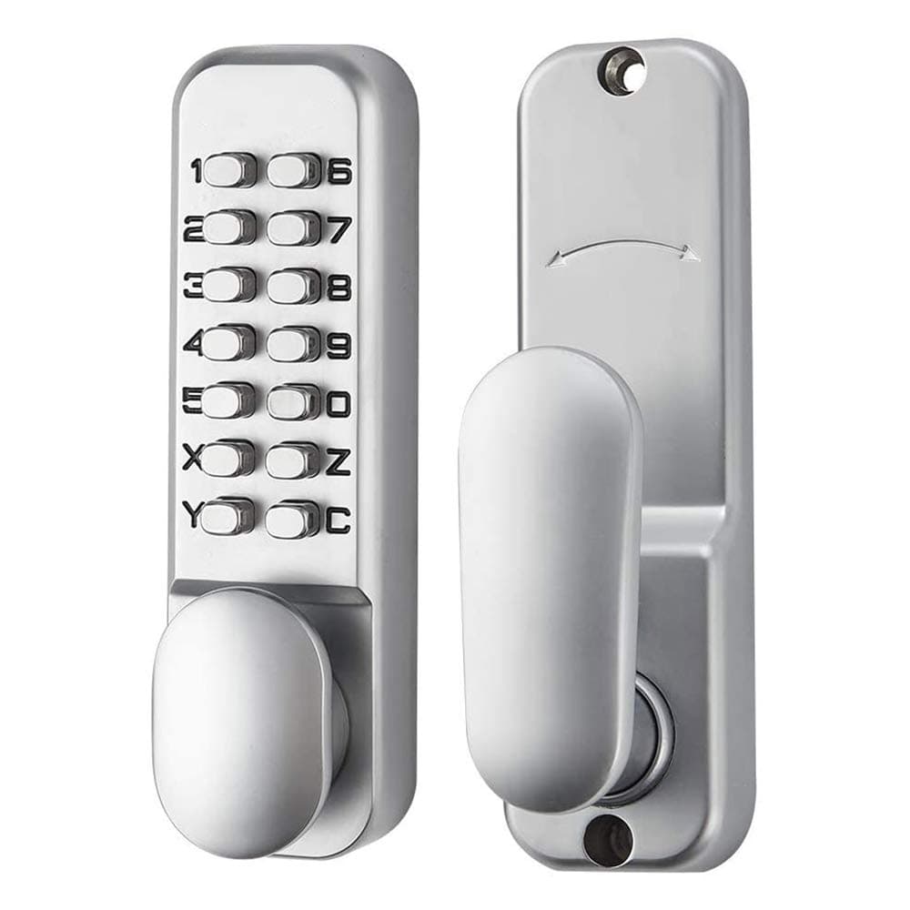 Mechanical Keyless Door Lock 6 Code Latch Lock 2-3/8'' and 2-3/4'', Suitable for Home Entry Hotel Office Studio Warehouse Archives