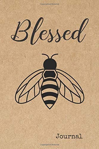 Blessed Bee Journal: Bee Pun College Ruled and Dot Grid Notebook or Diary