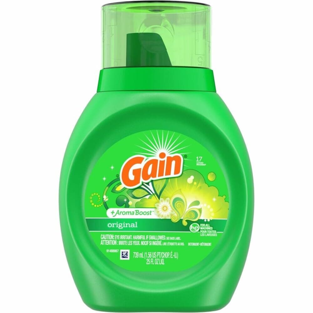 GAIN Liquid Laundry Detergent Original 16 Loads 25 Fl Oz, Pack of 6