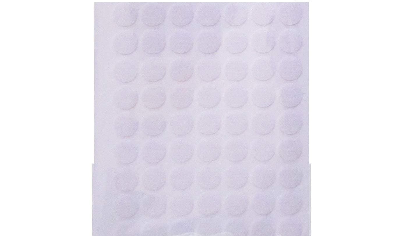 Velcro Brand Hook and Loop Self Adhesive White Coins Dots 100 Hook & 100 Loop (200 x 13mm)