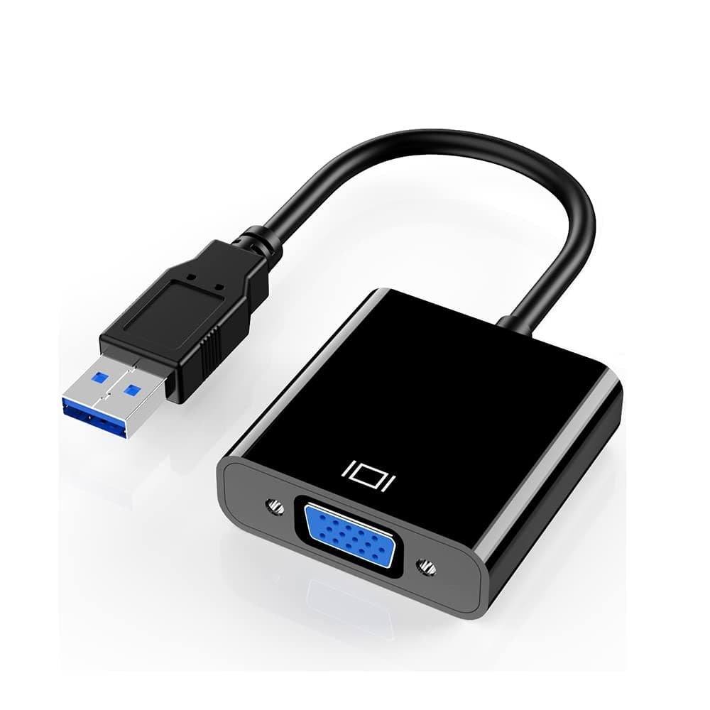 USB 3.0/2.0 to HDMI Converter Adapter Cable USB 3.0 Male to Female 15 Pin Video Converter Cable for Windows 7/8/vista/10 Black