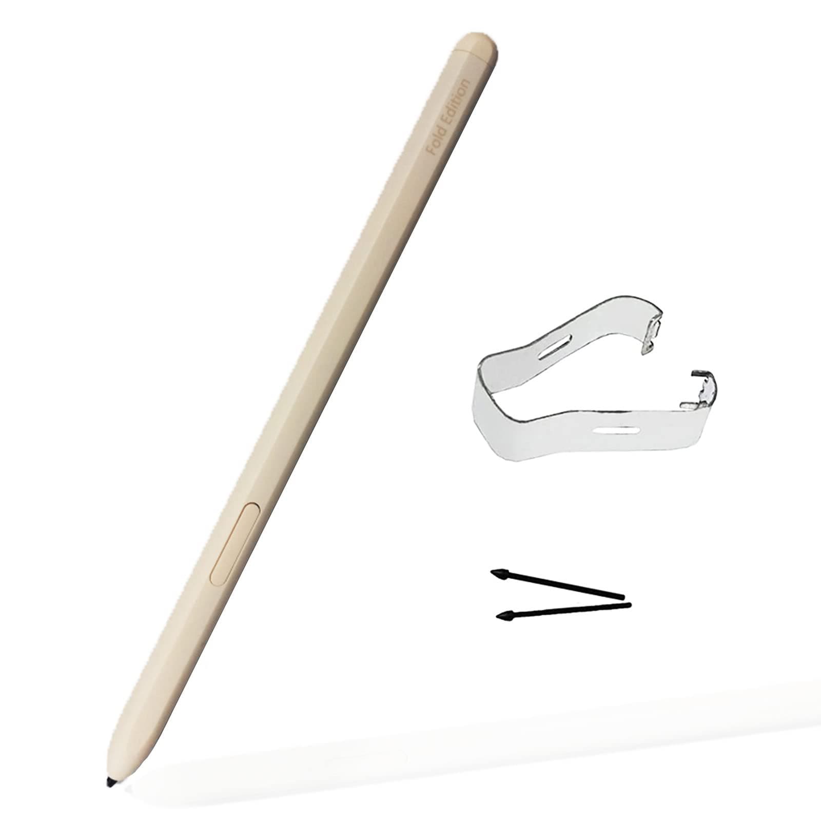 Galaxy Z Fold 4 S Pen Fold Edition,S Pen Z Fold 4,4096 Pressure Levels,Stylus Pen Replacement for Samsung Galaxy Z Fold 4 5G + Tips/Nibs(Beige) EF- FF92PCBEGUS