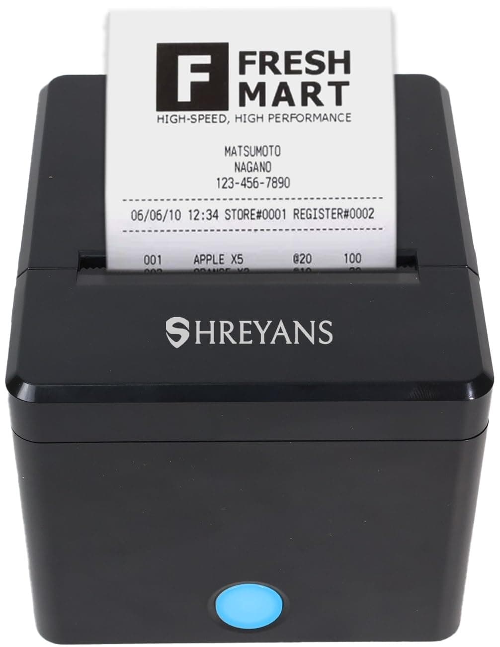 SHREYANS KP307 80mm Thermal Billing Printer with Auto Cutter (USB,Blutooth,WiFi & Eithernet)