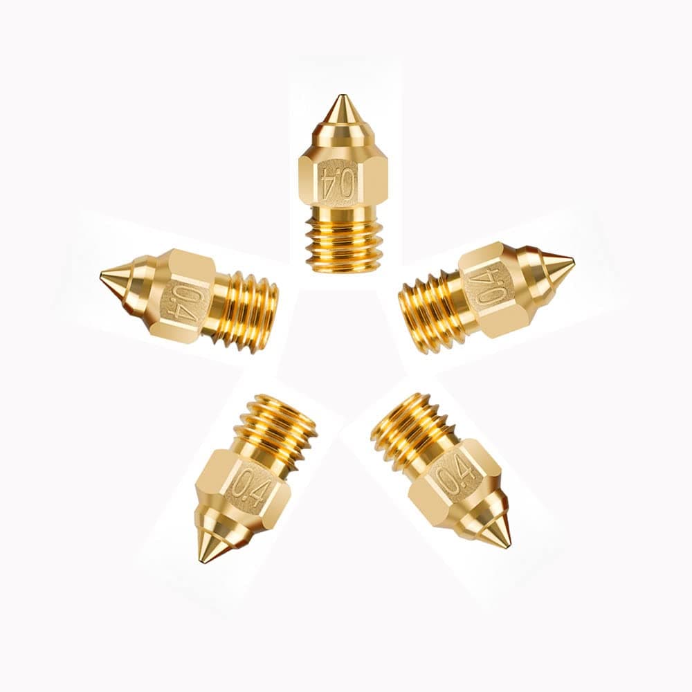 Upgrade Your 3D Printer with High-Precision MOTOU® CR-6SE Brass Nozzles - 5pcs, Compatible with Ender-3 Series, Ender-5 Series, and CR-10