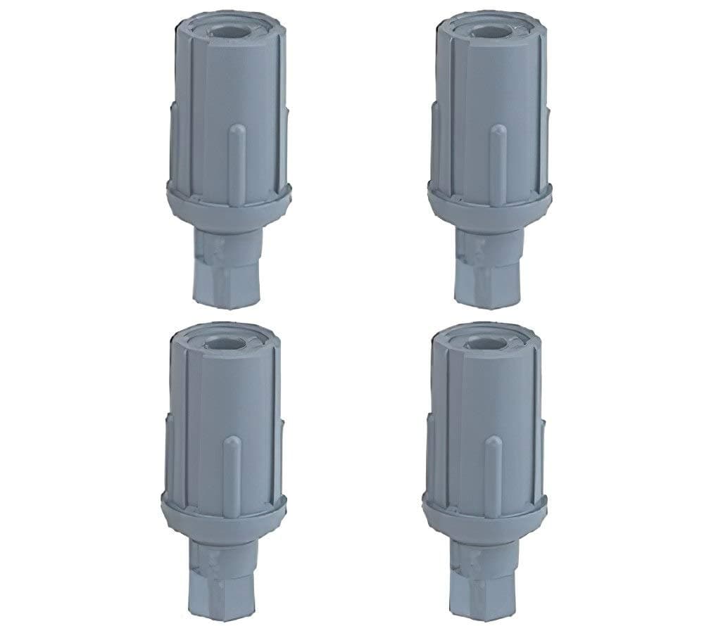 DuraSteelAdjustable Plastic Bullet Feet for 1-5/8" O.D Tubing, Set of 4