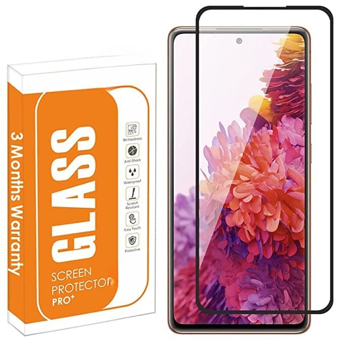 Tempered Glass Screen Guard Protector For Samsung Galaxy S20 Fe 5G (6.5 Inch) With Easy Self Installation Kit For Smartphone | Black