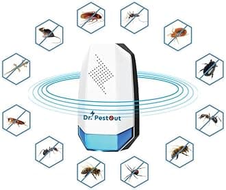 Ultrasonic Pest Repellent Machine to Repel Lizard, Rat, Cockroach, Mosquito, Home Pest & Rodent Repelling Aid for Reject Ants for Reject Insect Mosquito Killer Machine Lizard (PP Model)