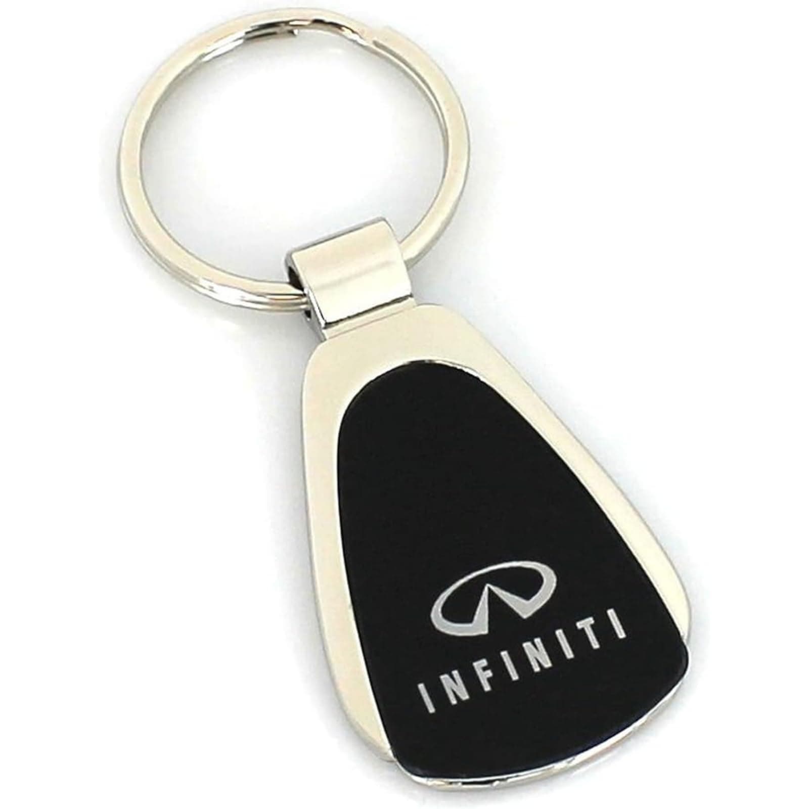 Infiniti Black Tear Drop Keychain