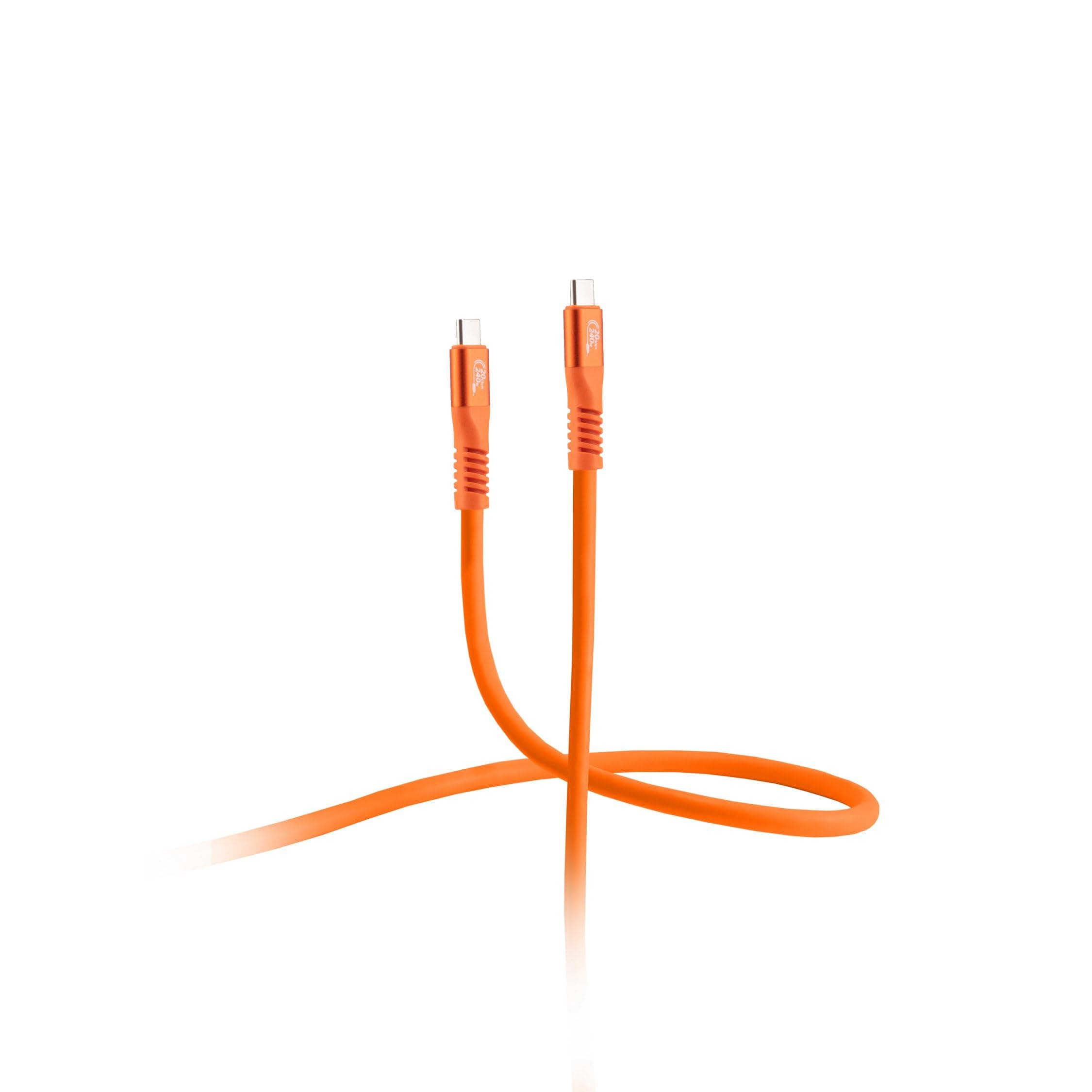 Flexline® -USB-C® Charging Cable, USB 3.2, 240W, Orange, 0.25 m Brand