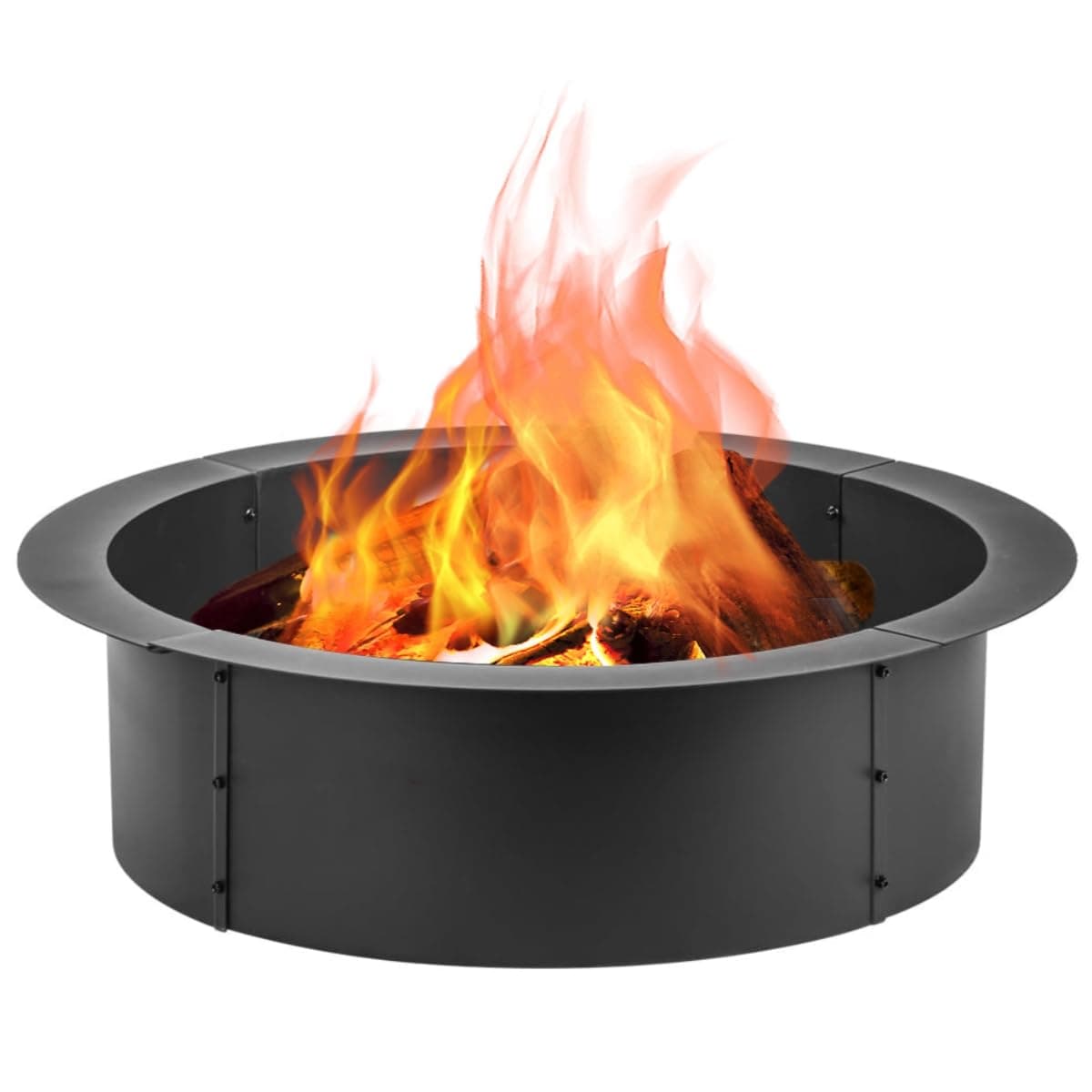 36 inch Fire Pit Ring, Firepit Ring for Camping, Wood Burning Fire Pit for Outside,Yard,Garden,Outdoor Fireplace