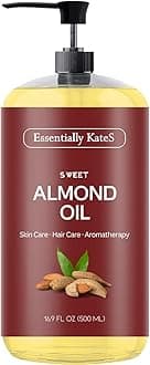 Essentially KateS - Sweet Almond Oil 16.9 oz - 100% Pure & Natural & Cold Pressed