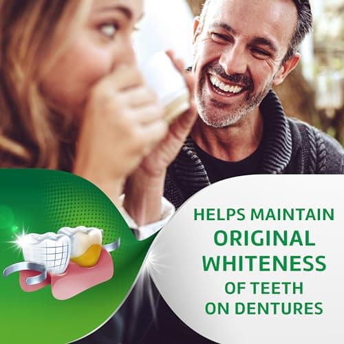 Polident Overnight Whitening Denture Cleanser Tablets - 40 Count
