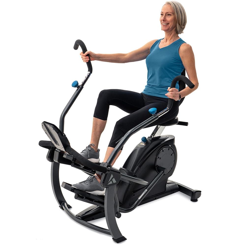 FreeStep LT1 Recumbent Cross Trainer Stepper - Zero-Impact Exercise w/Pateneted Physical Therapy Stride Technology, Whisper-Quiet, Multi-Position Arms, Free App w/Trainer-Led Workouts