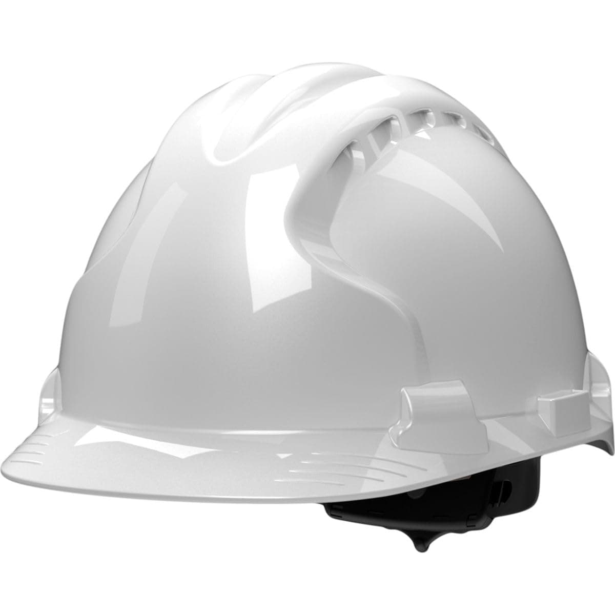 Zeelec MK8 Evolution 280-AHS150-10 Type II Hard Hat with HDPE Shell, EPS Impact Liner, Polyester Suspension and Wheel Ratchet Adjustment, Large, White