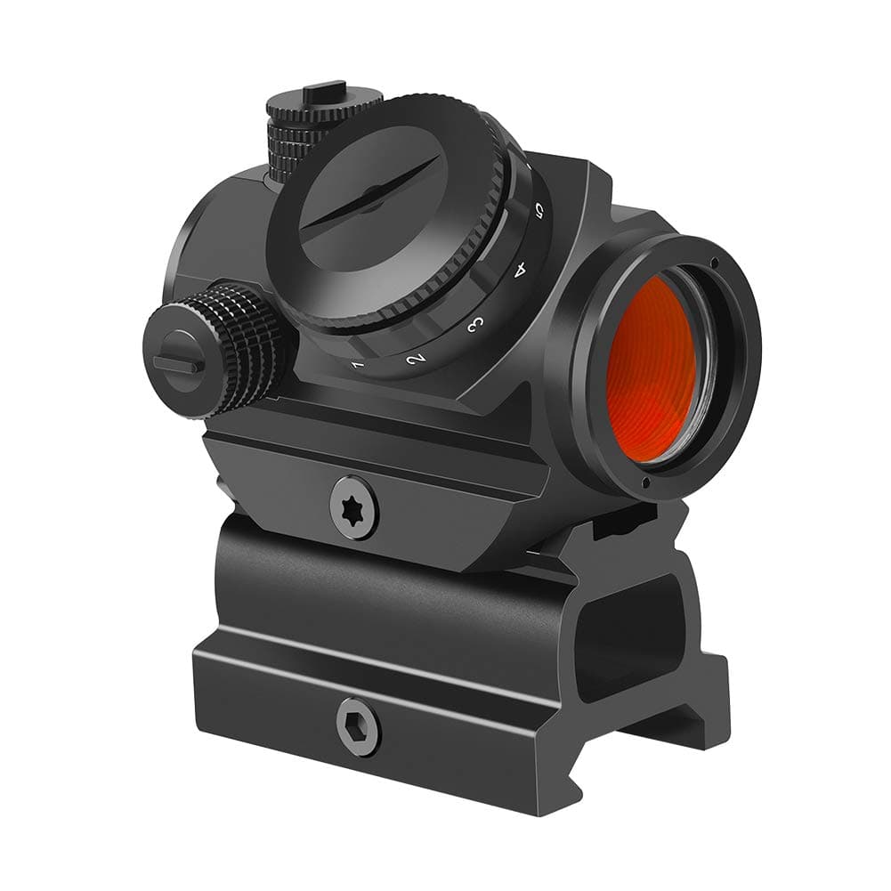 Feyachi RDS-22 2 MOA Red Dot Sight Compact Red Dot Scope 1 x 22mm,Selectable with 5 Slots 0.83”Riser Mount