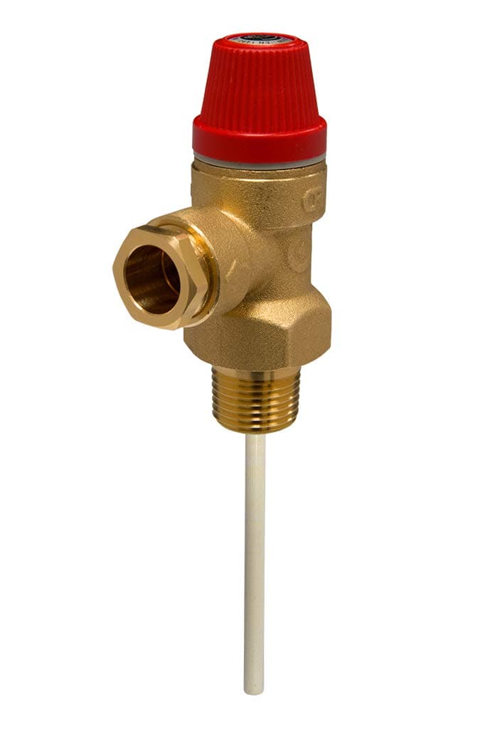Caleffi Temperature & Pressure Relief Valve 1/2" 7 Bar 90c 309470 CST