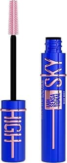 Blue Mascara, Lash Sensational Sky High Volumizing & Thickening, Eyelash Lengthening, Flake-Free Formula, Washable Coloured Mascara Infused with Bamboo Extract, Colour: Blue Mist