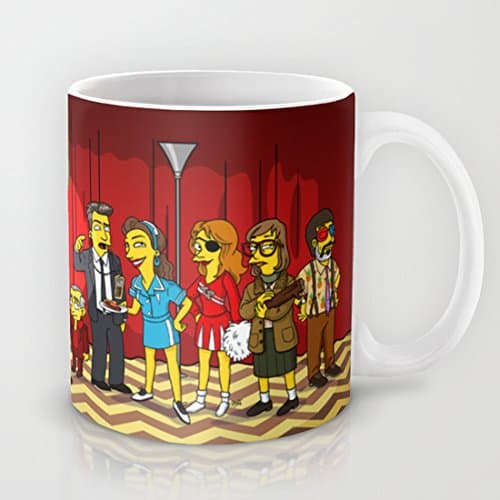 Twin Peaks Simpsonized Coffee Mug