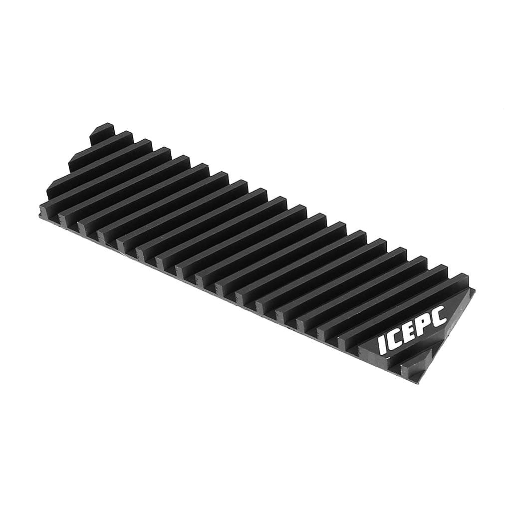 icepc M.2 Heatsink for PS5 PCI-E NVME 2280 SSD Graphene Coating Copper Heat Sink, High Performance SSD Radiator with Thermal Conductive Adhesive for Laptop PC 2280 NGFF Cooler(70x20x4.0mm)