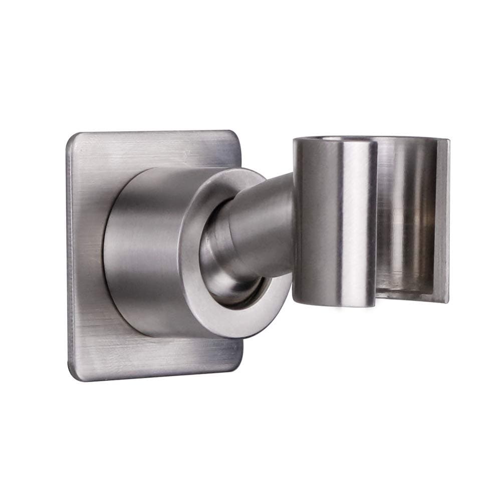 Adjustable Handheld Shower Head Holder Bracket,Adhesive No-Damage Hanging Strips.Solid Heavy Adjustable Wall Mount SUS304 Stainless Steel/Brushed