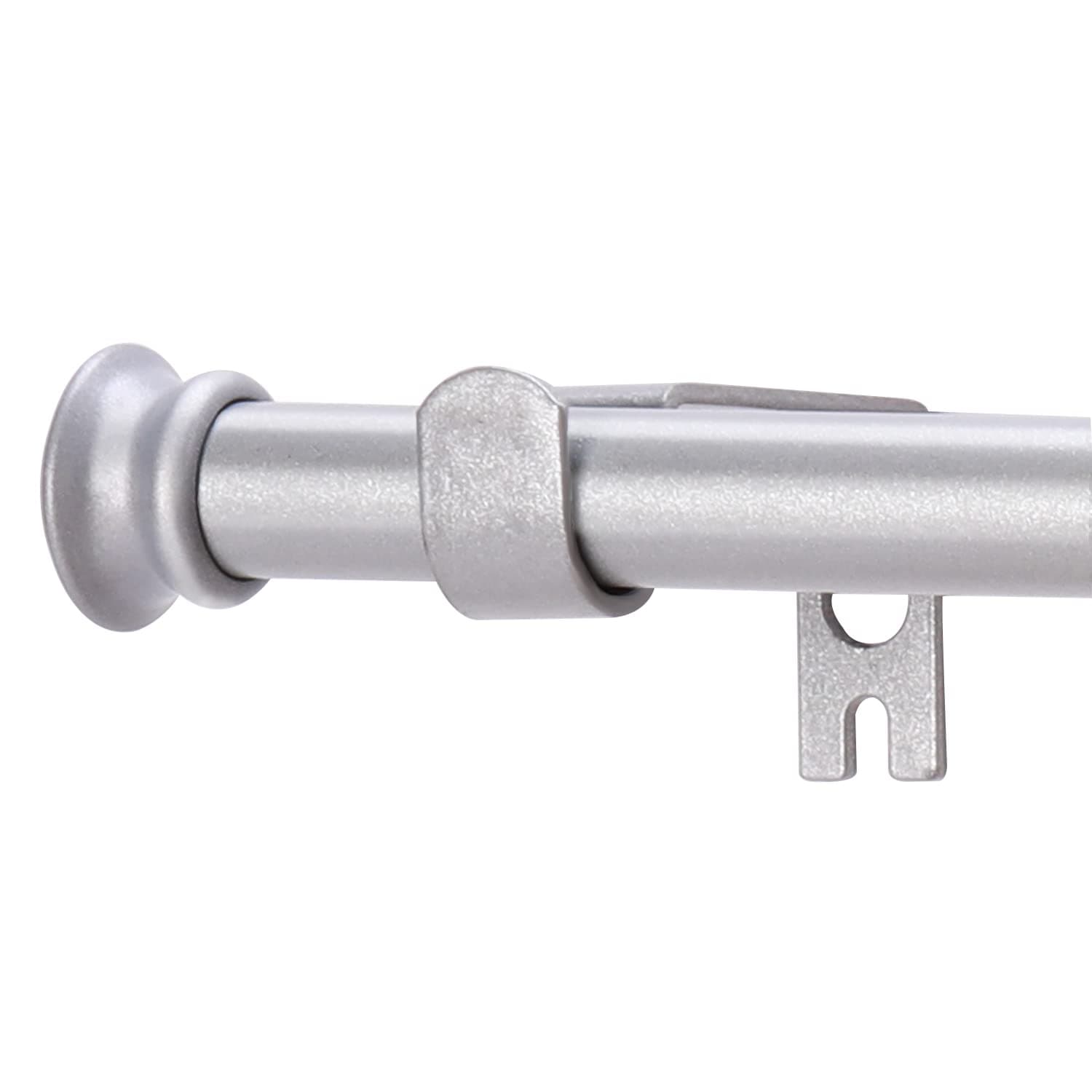 Small Curtain Rods for Windows 30" and 45" 5/8 Inch Standard Decorative Silver Curtain Rod with Brackets Easy to Install for Bedroom Living room Kitchen