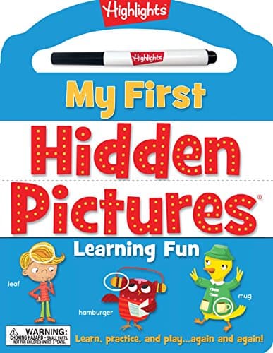 My First Hidden Pictures® Learning Fun: Learn, practice, and play again and again! (Highlights™ My First Write-On Wipe-Off Board Books)