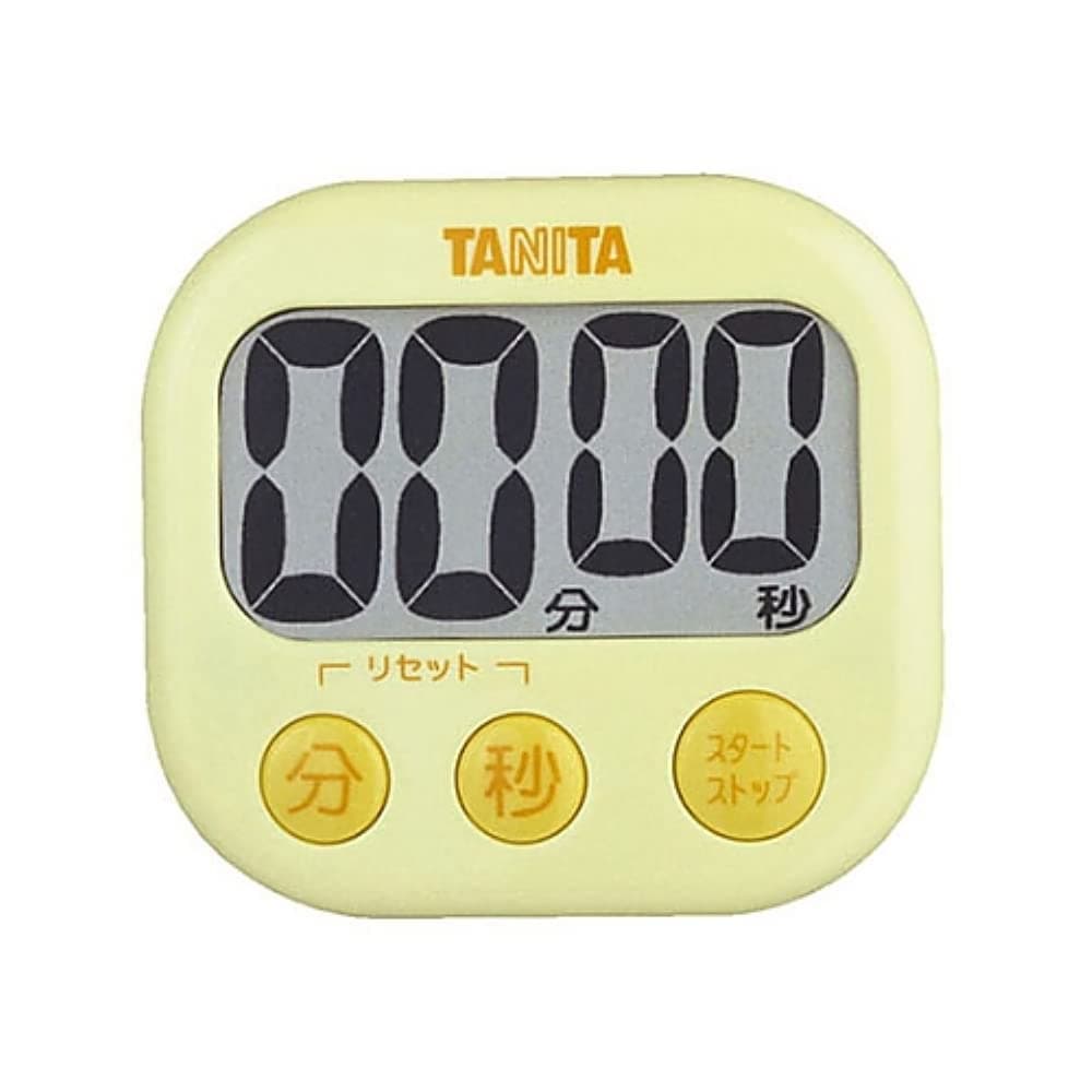 TD-384 YL Kitchen Study Learning Timer with Magnet, Large Screen, Loud Volume, 100 Minutes, Yellow
