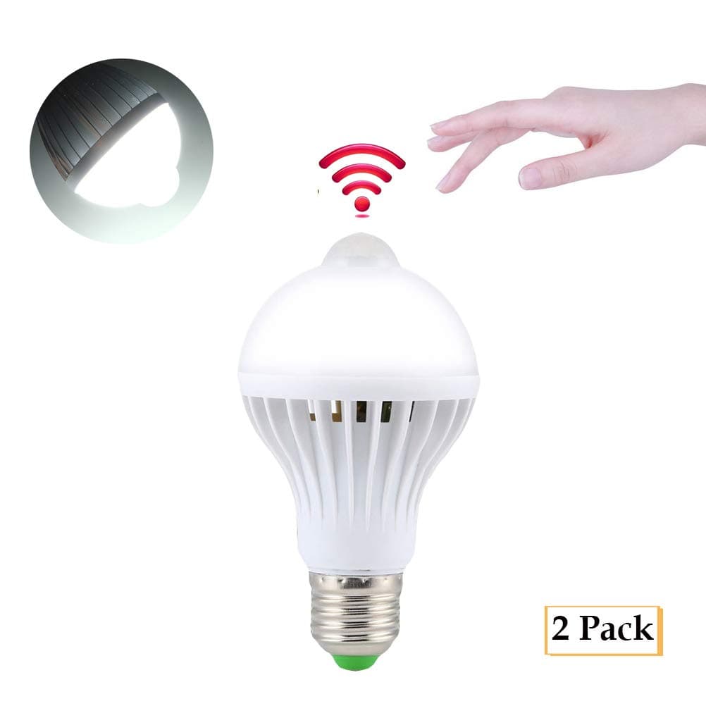 Ralbay E27 LED PIR Infrared Motion Detection Sensor Light Bulb Smart Light Bulb Energy Saver (7W)