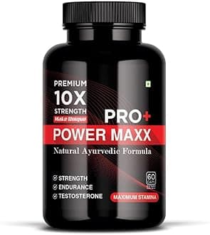 Make Unique Pro+ Power Maxx Natural Ayurvedic Helps to Improve Strength Stamina Endurance | 60 Capsule