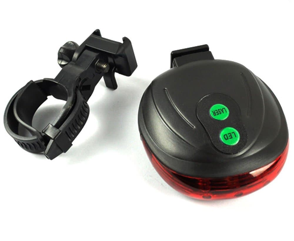 Bicycle Laser /Led Light for Road Safety Powered By 2 Aaa Batteries (Not Included)