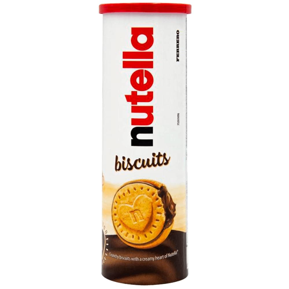 Nutella Biscuits Filled with Hazelnut Spread with Cocoa Tube, 5.86 oz ? 166 g.