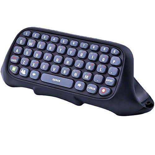 Full Qwerty Text Chat Messaging Pad Chatpad Keyboard for Xbox 360 Games Controller, Black